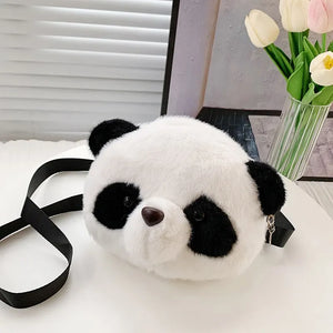 Cute Panda Plush Bag - Crossbody Backpack & Coin Purse, Kids Birthday Gift