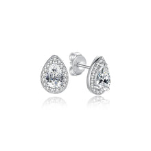 Load image into Gallery viewer, Original 925 Sterling Silver Earrings 2025 Stud Hoop Crystal Earings For Women Rose Gold Crown Heart Infinity Bee Earing Jewelry