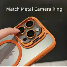 Load image into Gallery viewer, Luxury Magnetic Shockproof Phone Case For iPhone 15 14 13 12 11 16 17 Pro Max Plus 16E Funda Stand Glass Lens Protection Cover