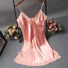 Load image into Gallery viewer, Sexy Lace Patchwork Camisola Lingerie Nighty Wedding Dress Sleep Wear Nightdress Clothes Women's Nightgowns Sexy Nightwear