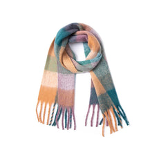 Load image into Gallery viewer, 2025 Winter Thick Warm Scarf Women Cashmere Shawl and Wraps Pashmina Neckerchief Bufanda Female Rainbow Hairy Tessel Echarpe New