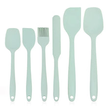 Load image into Gallery viewer, 6 Pieces Silicone Spatula Set Food Grade Non Stick Heat Resistant Spatulas Turner for Cooking Baking Mixing Baking Tools