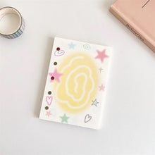 Load image into Gallery viewer, Sparkle Star Mini Binder Notebook M5 Size Pocket Notepads Daily Agenda Diy Photo Album Postcards Collect