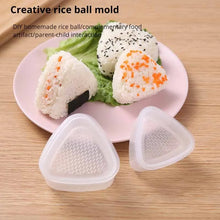 Load image into Gallery viewer, 4PCS DIY Sushi Mold Set Onigiri Rice Ball Maker Food Press Triangular Bento Kit