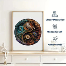 Load image into Gallery viewer, Owl Under Moon Wooden Puzzle: Holiday Gift for Adults &amp; Kids, Challenging Shape