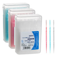 Load image into Gallery viewer, Disposable Toothpick Family Box 200pcs Ultra Fine Double Head Fruit Stick