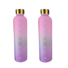 Load image into Gallery viewer, 1L Motivational Water Bottle | BPA-Free, Leakproof, Frosted Plastic for Sports &amp; Travel