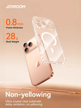 Load image into Gallery viewer, Joyroom Magnetic Case For iPhone 17 Pro Max Case Anti Yellow Transparent Cover For iPhone 17 Pro Max Wireless Charger Thin Cover