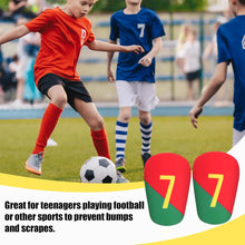 Load image into Gallery viewer, Mini Soccer Shin Guards (1 Pair) - Ultra Lightweight Football Leg Pads for Kids/Youth/Adults - Protective Training Gear  Sports