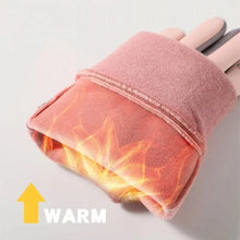 Load image into Gallery viewer, Womens Autumn and Winter Sports Warm Gloves Waterproof and Anti Slip Cycling Gloves Wind and Cold Resistant Outdoor Activity Glo