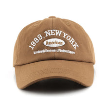 Load image into Gallery viewer, Men and Woman's Baseball Caps Adjustable Casual Embroidered 1989 New York American Cotton Sun Hats Unisex Solid Color Visor Hats