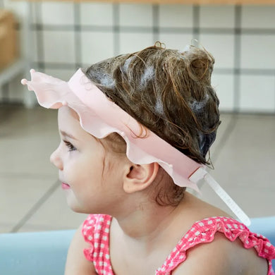 Adjustable Baby Shower Cap Hair Wash Hat Shampoo Shield for Newborn Ear Protection