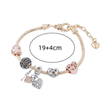 Load image into Gallery viewer, Heart Shaped Tree of Life Bracelet - Fashion Copper Chain DIY Beads Jewelry