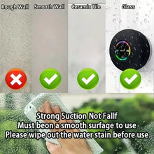 Load image into Gallery viewer, Mini Portable Bluetooth Audio IPX4 Waterproof Led Lights Bathroom Outdoor Large Suction Cup Can Be Adsorbed Wall Speaker