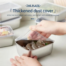 Load image into Gallery viewer, Stainless Steel Food Storage Container with Lid - Airtight Fresh-Keep Box for Fridge | Small Thickened Kitchen Organizer