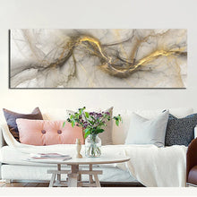 Load image into Gallery viewer, Gray Yellow Clouds Canvas Poster Print Wall Art Bedroom Living Room Decoration