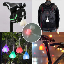 Load image into Gallery viewer, Creative Heart Ball Bicycle Rear Taillight LED Safety Warning Light Waterproof