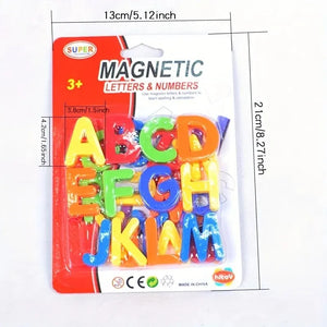 Magnetic English Alphabet Stickers - 26-Piece Set - Educational Toy for Kids & Teaching Aids