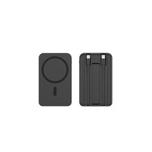 Load image into Gallery viewer, Three-In-One Wireless Fast Charging Magnetic Absorption Mobile Power Bank With Line 20000mah High Capacity Portable Charger