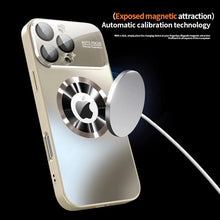 Load image into Gallery viewer, New Titanium Metallic Luxury Matte Case For iPhone 17 16 15 14 13 12 Pro Max Plus For Magsafe Glass Lens Camera Protection Cover