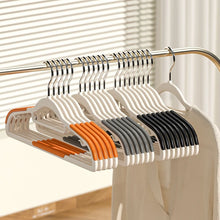 Load image into Gallery viewer, 10Pcs Black/Orange/Grey Multifunctional Wet and Dry Household Hanger Suitable for Hanging Clothes Bedroom Wardrobe Anti-Slip