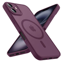 Load image into Gallery viewer, Luxury Frosted Phone Case For iPhone 16 15 14 13 12 11 Pro Max Plus 17 Air For Magsafe Matte Transparent Magnetic Cover