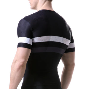 PHMAX Men's Cycling Jersey Summer Breathable Mesh Road Bike Shirt Sports Underwear