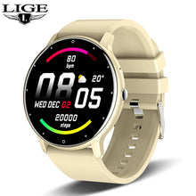 Load image into Gallery viewer, LIGE Smart Watch Women Men Full Touch Screen Bluetooth Call Smartwatch Waterproof Sports Fitness Tracker Watches for Android iOS