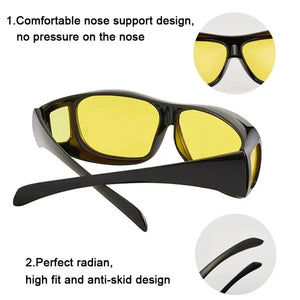 2024 Anti Glare Night Vision Driving Glasses Protective Goggles Car Accessories