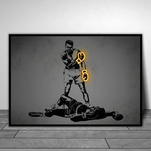 Load image into Gallery viewer, Boxer Wall Art Poster Mike Tyson Muhammad Ali Motivational Quote Home Decor Pictures Prints Canvas Painting Living Room Decor