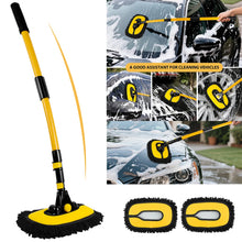 Load image into Gallery viewer, 15° Arc Retractable Car Cleaning Brush, Portable Brush Set with Storage Bag for RV, Truck and Camper Cleaning
