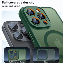 Load image into Gallery viewer, Luxury Frosted Phone Case For iPhone 16 15 14 13 12 11 Pro Max Plus 17 Air For Magsafe Matte Transparent Magnetic Cover