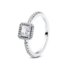 Load image into Gallery viewer, 925 Sterling Silver Rings For Women Original Crown Love Heart Wishbone Engagement Wedding Rose Gold Crystal Ring Luxury Jewelry
