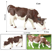 Load image into Gallery viewer, Cute Farm Animals Milk Cow Cattle Calf Angus Bull OX Buffalo Model Action Figures Toy