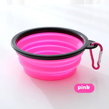 Load image into Gallery viewer, Collapsible Silicone Dog Bowl Portable Travel Camping Pet Food Water Bowl