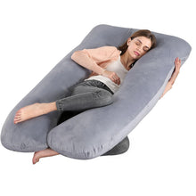 Load image into Gallery viewer, Pregnancy Pillows for Sleeping, G Shaped Full Body Maternity Pillow with Removable Cover - Support for Belly for Pregnant Women