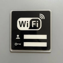 Load image into Gallery viewer, WiFi Sign Mirror Wall Sticker 3D Acrylic Rewritable Decor