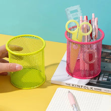 Load image into Gallery viewer, 1Pcs New Pencil Holder Office Desk Metal Mesh Square Pen Pot Cup Case Container Organiser Durable Pencil Case