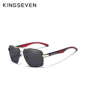 KingSeven Aluminum Polarized Sunglasses Mirror Coating Sun Glasses Oculos 7719