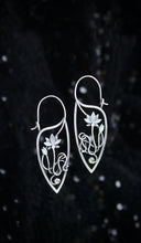 Load image into Gallery viewer, Delicate Gold Floral Earrings: Statement Piece, Unique Design