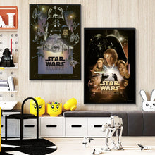 Load image into Gallery viewer, Star Wars Canvas Decorative Painting  Movie Art Mural Retro Poster Modern Home Wall Decoration Gift and Printing Aesthetic