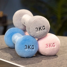 Load image into Gallery viewer, Cartoon Dumbbell Kettlebell Fitness Equipment Plush Toy Cudldy Pillow Soft Doll Huggable Plushies Children's Room Decor Gifts