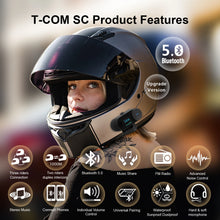 Load image into Gallery viewer, FreedConn Bluetooth Motorcycle Intercom Helmet Headset Wireless Motorbike Head Interphone LCD Screen FM Earphone
