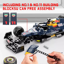 Load image into Gallery viewer, 1/24 F1 Red Bull RB19 &amp; Alfa Romeo C42 Model - Verstappen &amp; Perez Car Building Blocks