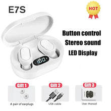 Load image into Gallery viewer, E7S TWS Wireless Headphones Bluetooth Earphone Control Sport Headset Waterproof Microphone Music Earphone Work On All Smartphone