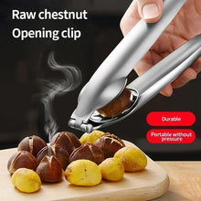 Load image into Gallery viewer, 2-in-1 Stainless Steel Chestnut Cracker and Opener - Kitchen Nut Tool