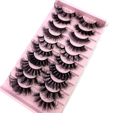 Load image into Gallery viewer, Mix 10 Pairs Faux Mink Eyelashes 8-25mm Fluffy 3D Lashes Wholesale False Extensions