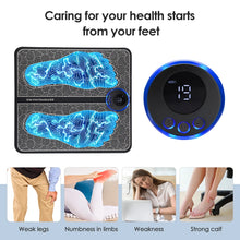 Load image into Gallery viewer, Rechargeable Electric Foot Massager Pad Electrostimulator Massage Mat EMS Muscle Massager Relax Feet Massage Fitness Masajeador