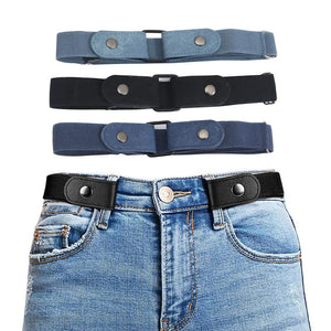 Buckle-Free Adjustable Elastic Stretch Belt - No Hassle for Casual Wear