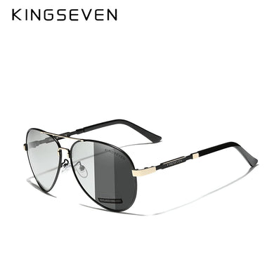KingSeven Polarized Photochromic Sunglasses | Fashion Aluminum Frames UV Protection
